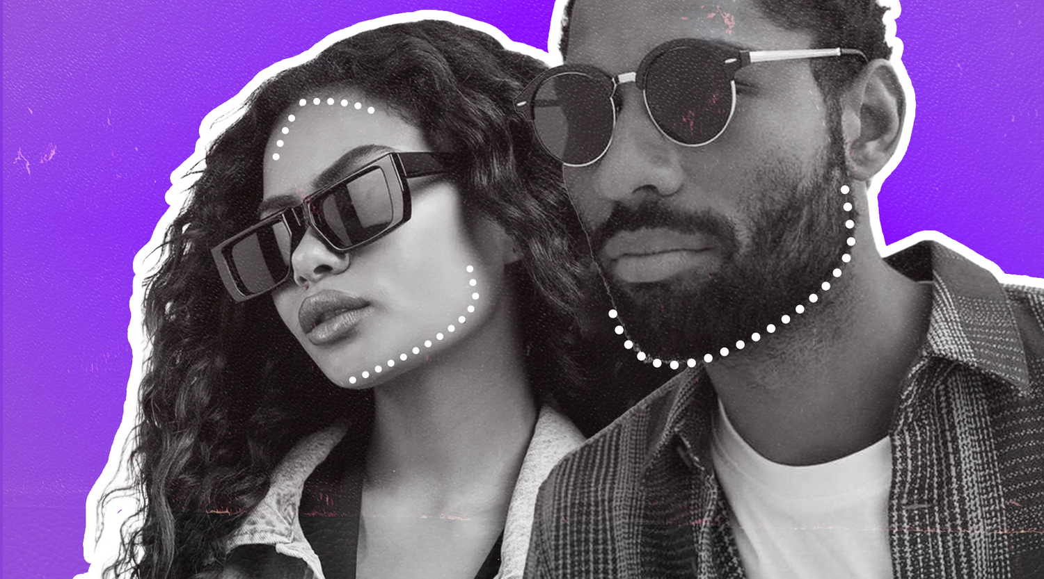 models wearing Sunglasses For Triangle Shaped Faces