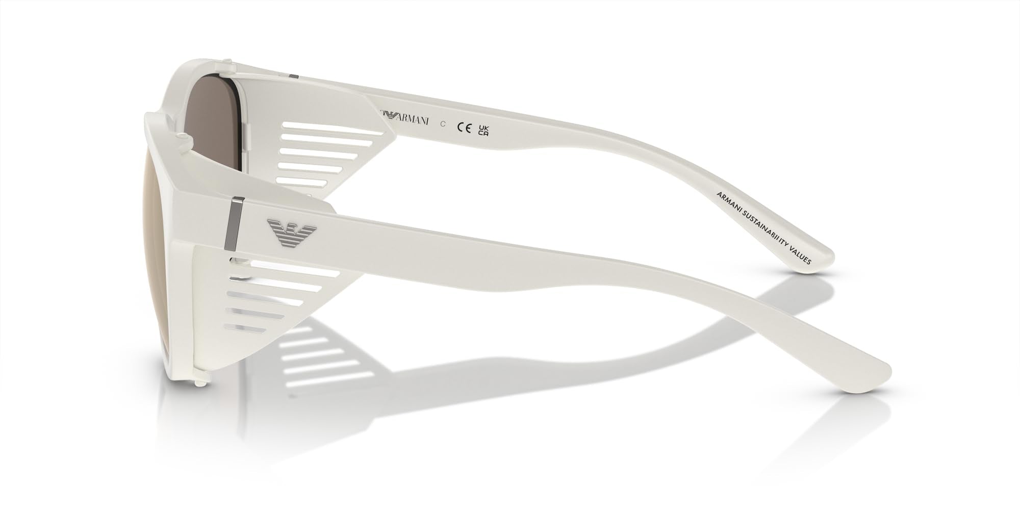 MATTE WHITE | LIGHT BROWN MIRROR GOLD