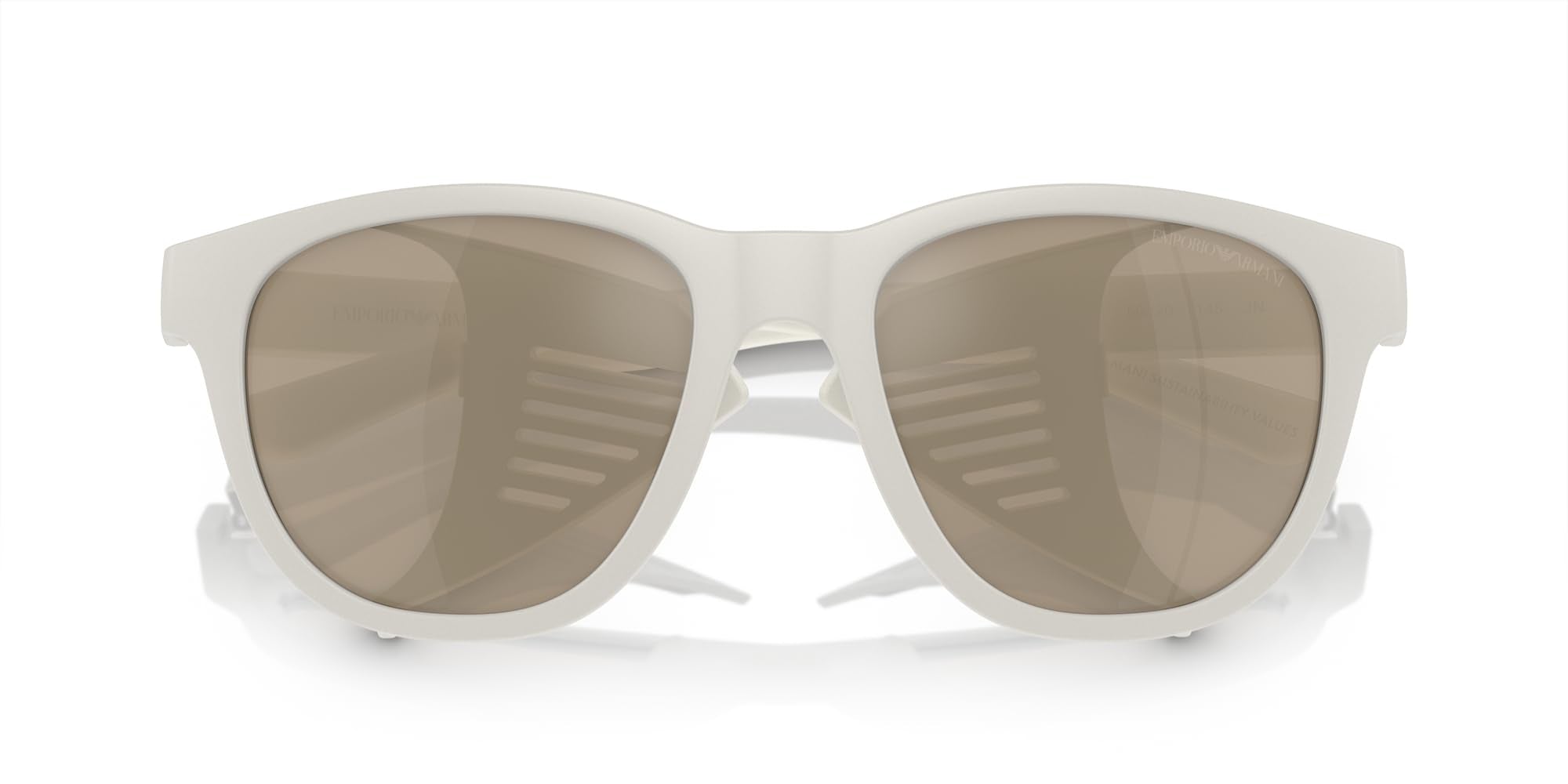 MATTE WHITE | LIGHT BROWN MIRROR GOLD