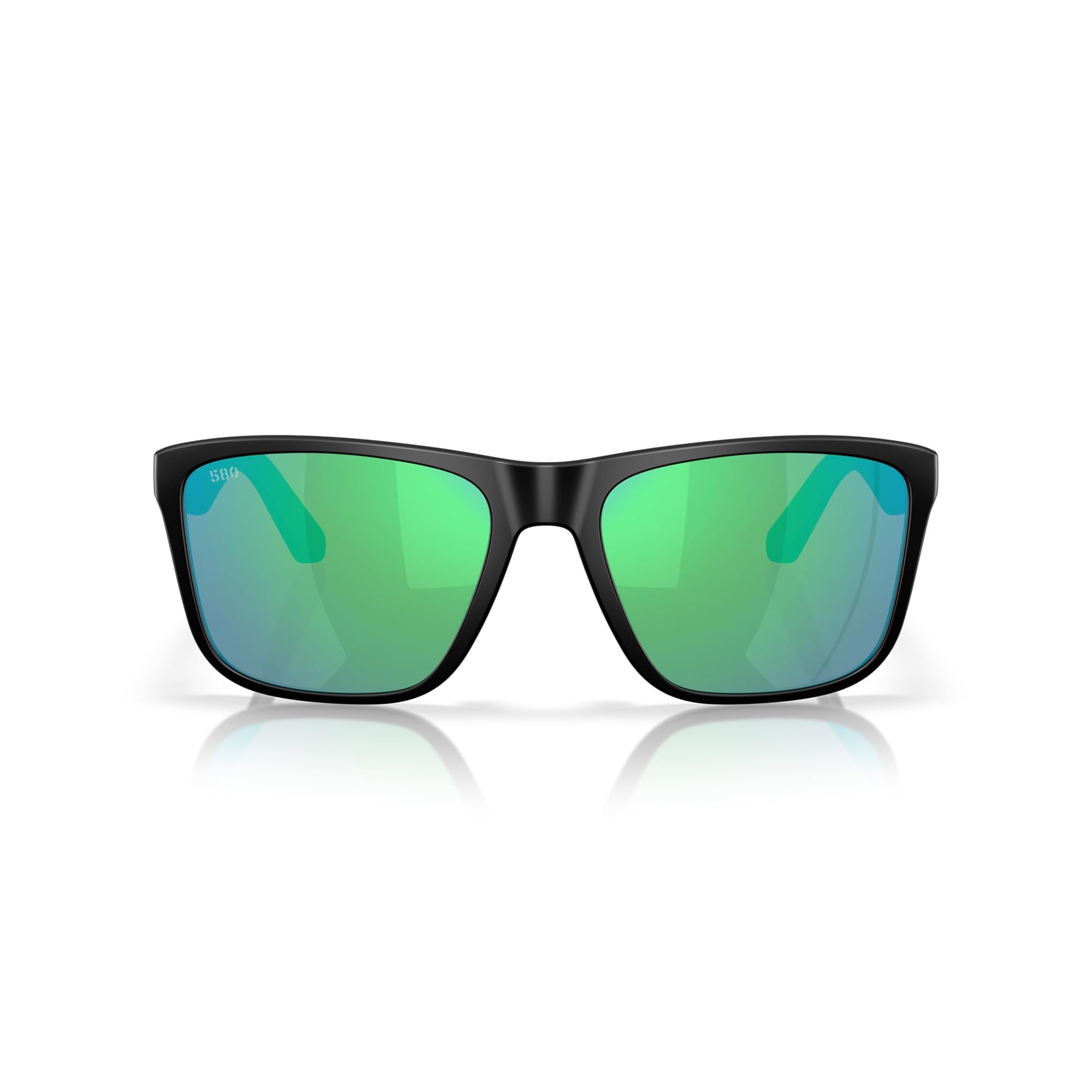 MATTE BLACK | GREEN MIRROR