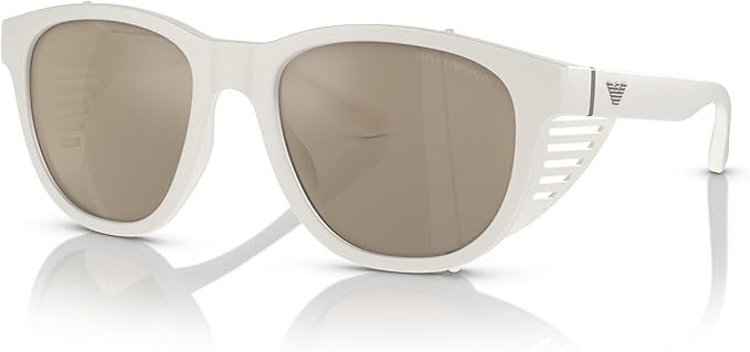 MATTE WHITE | LIGHT BROWN MIRROR GOLD