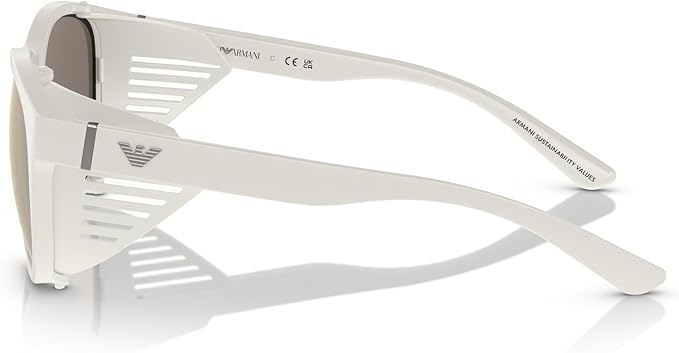 MATTE WHITE | LIGHT BROWN MIRROR GOLD