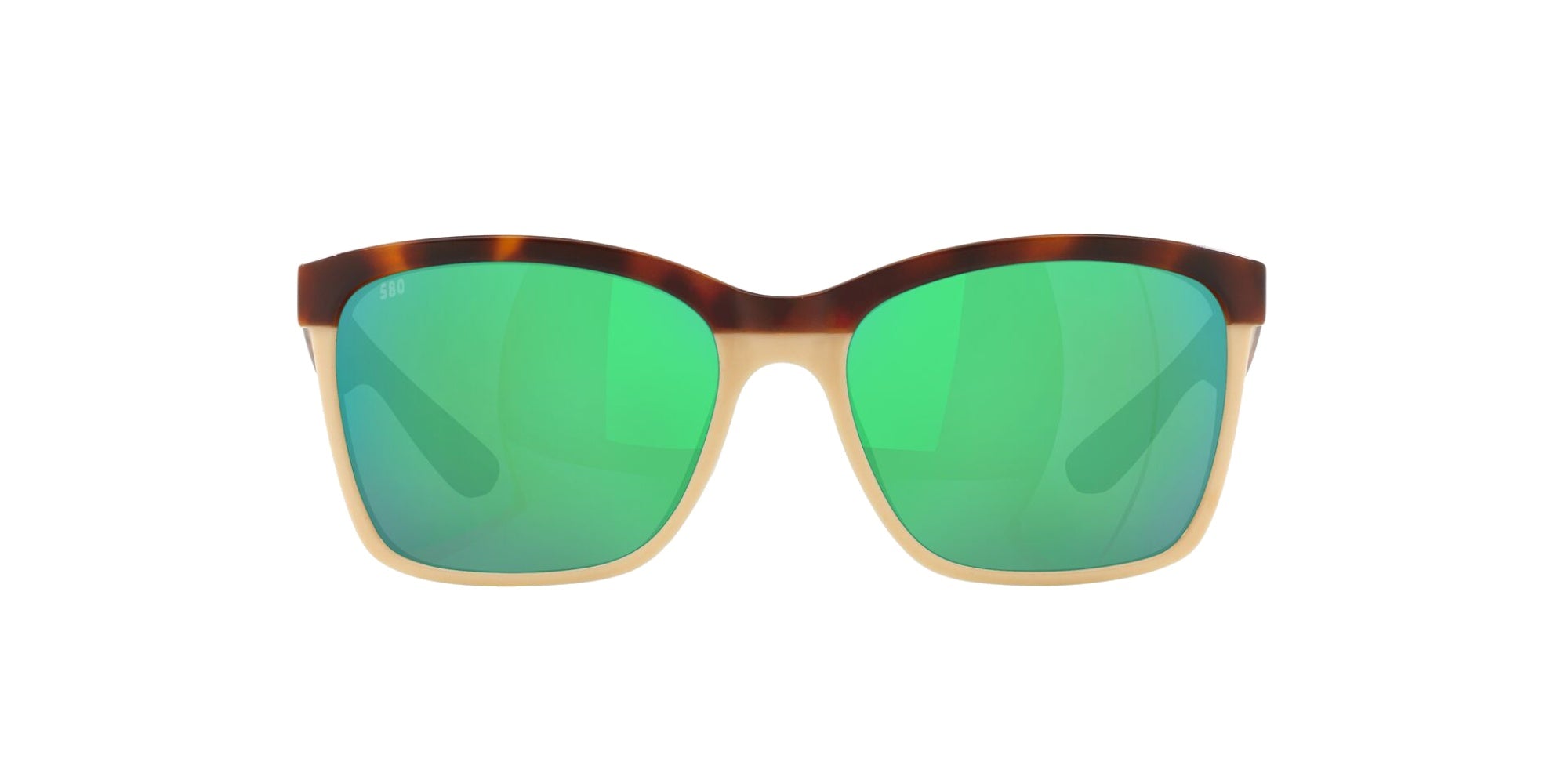 (905312) RETRO TORTOISE CREAM PINK | GREEN MIRROR