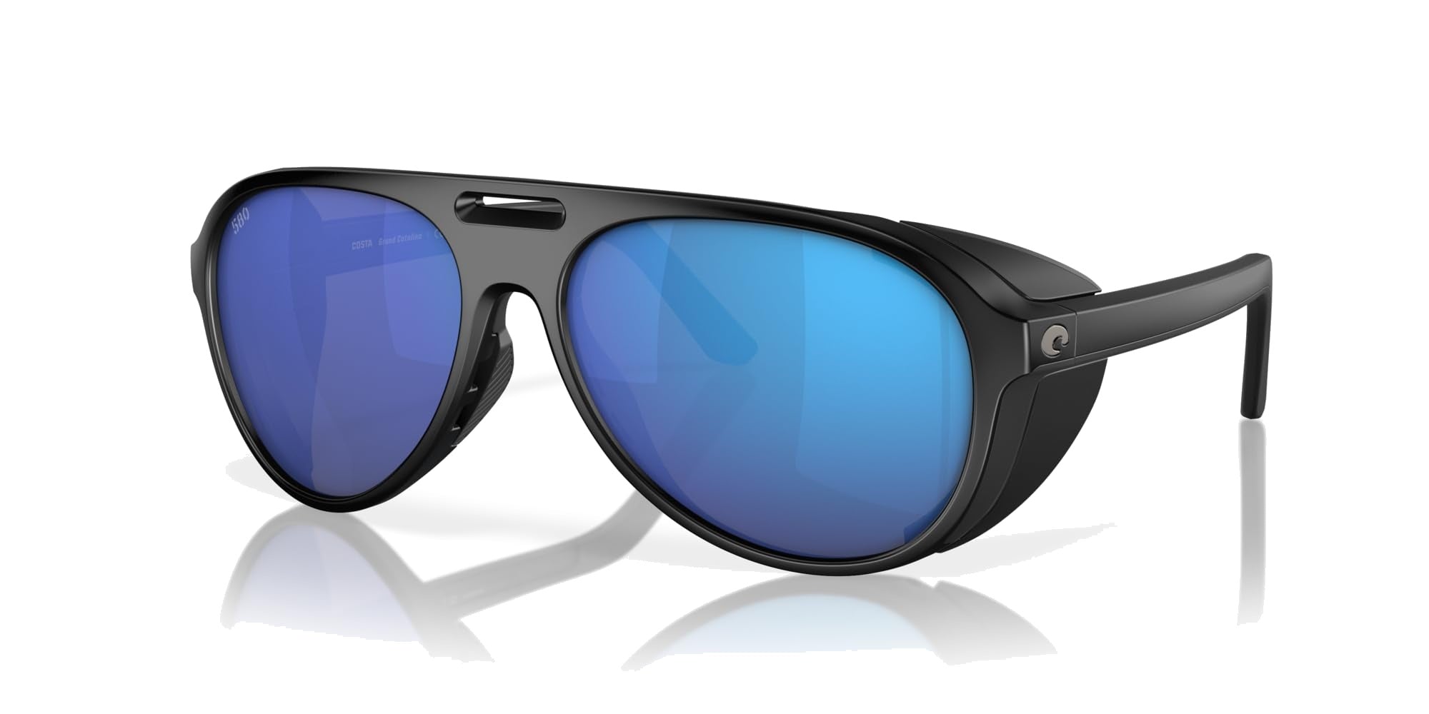 (911701) MATTE BLACK | BLUE MIRROR