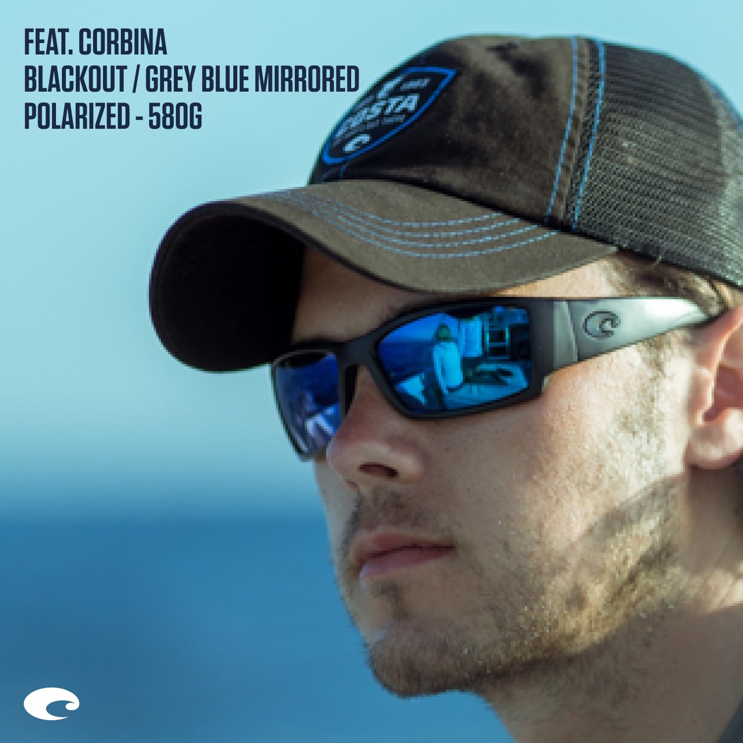 MATTE BLACK | BLUE MIRROR