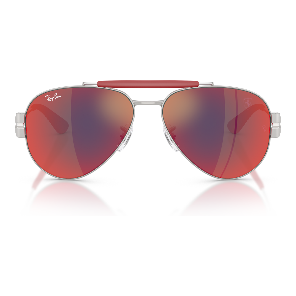 SILVER | DARK GREY MIRROR BLUE/RED