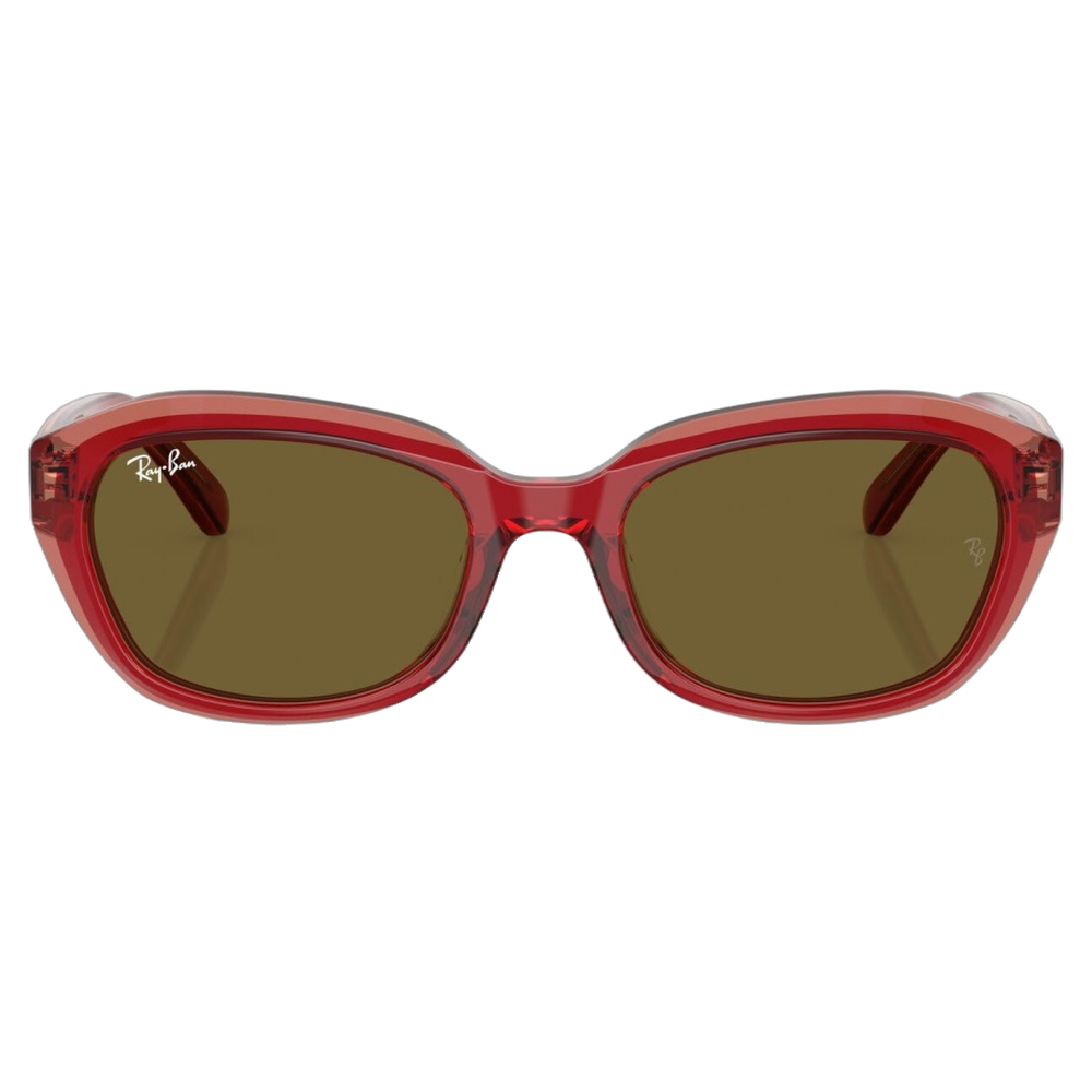 TOP RED/ORANGE/LIGHT PURPLE | DARK BROWN