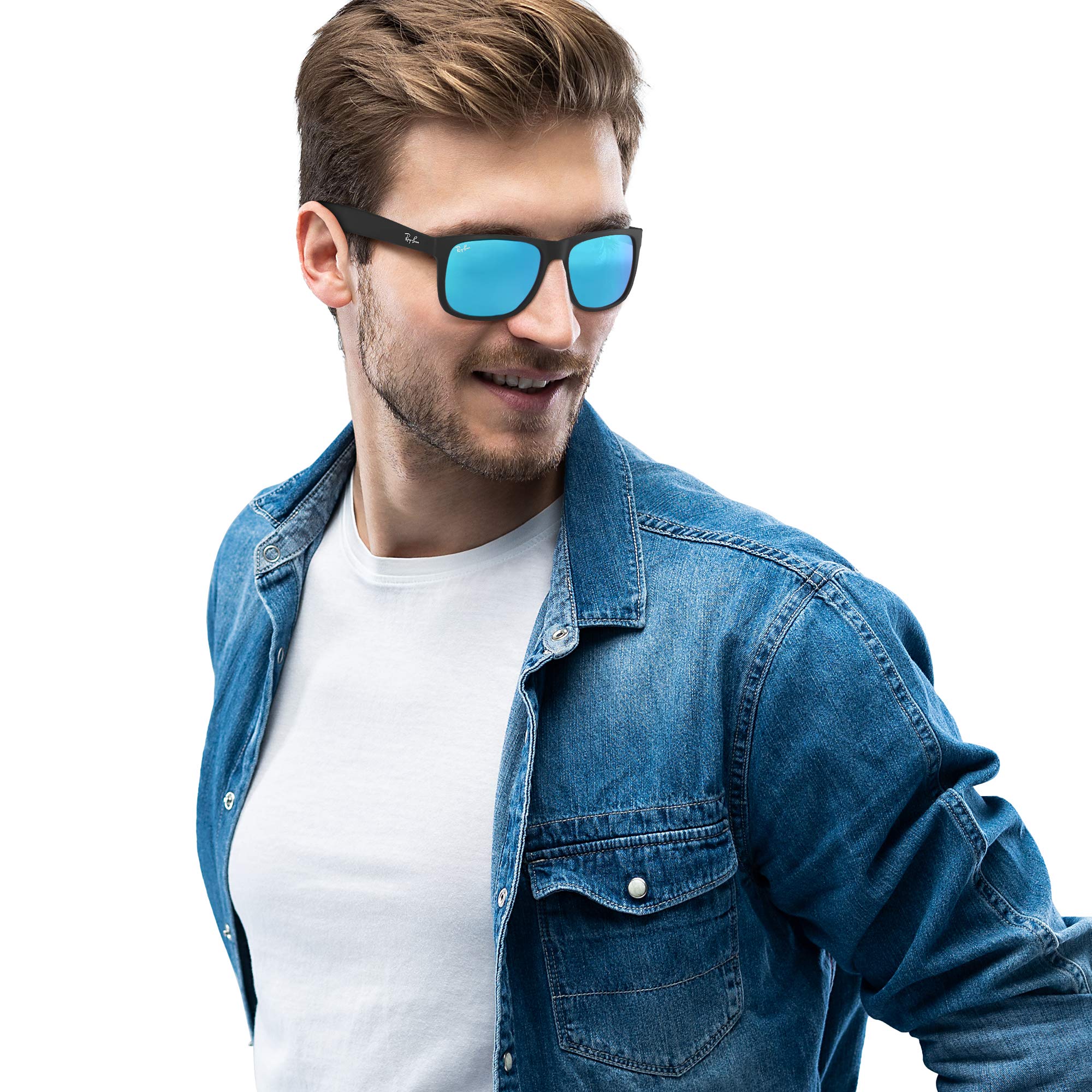 RUBBER BLACK | BLUE FLASH