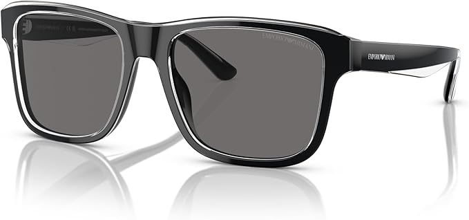 SHINY BLACK TOP CRYSTAL | DARK GREY POLARIZED