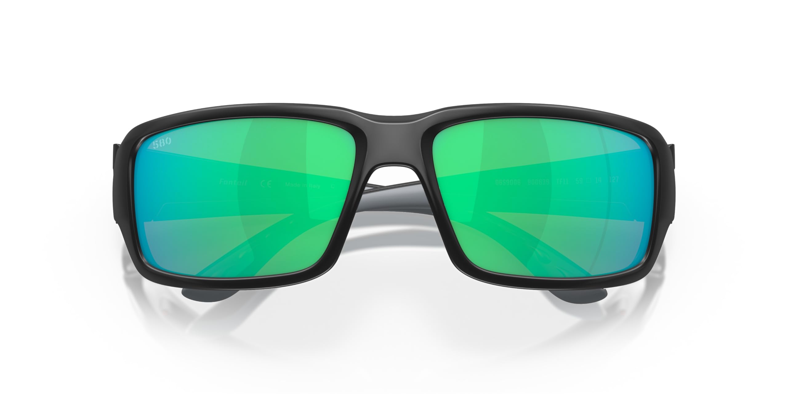 MATTE BLACK | GREEN MIRROR