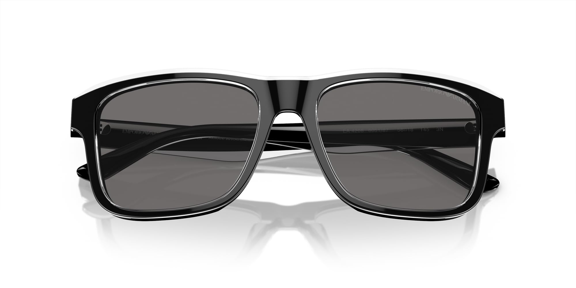 SHINY BLACK TOP CRYSTAL | DARK GREY POLARIZED