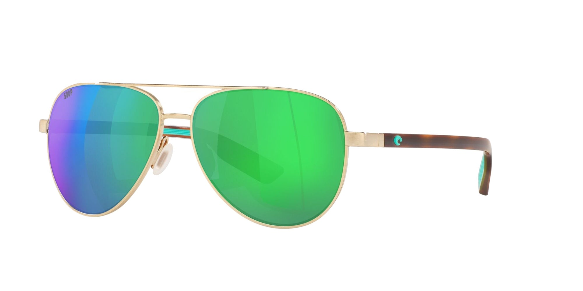(400202) BRUSHED GOLD | GREEN MIRROR