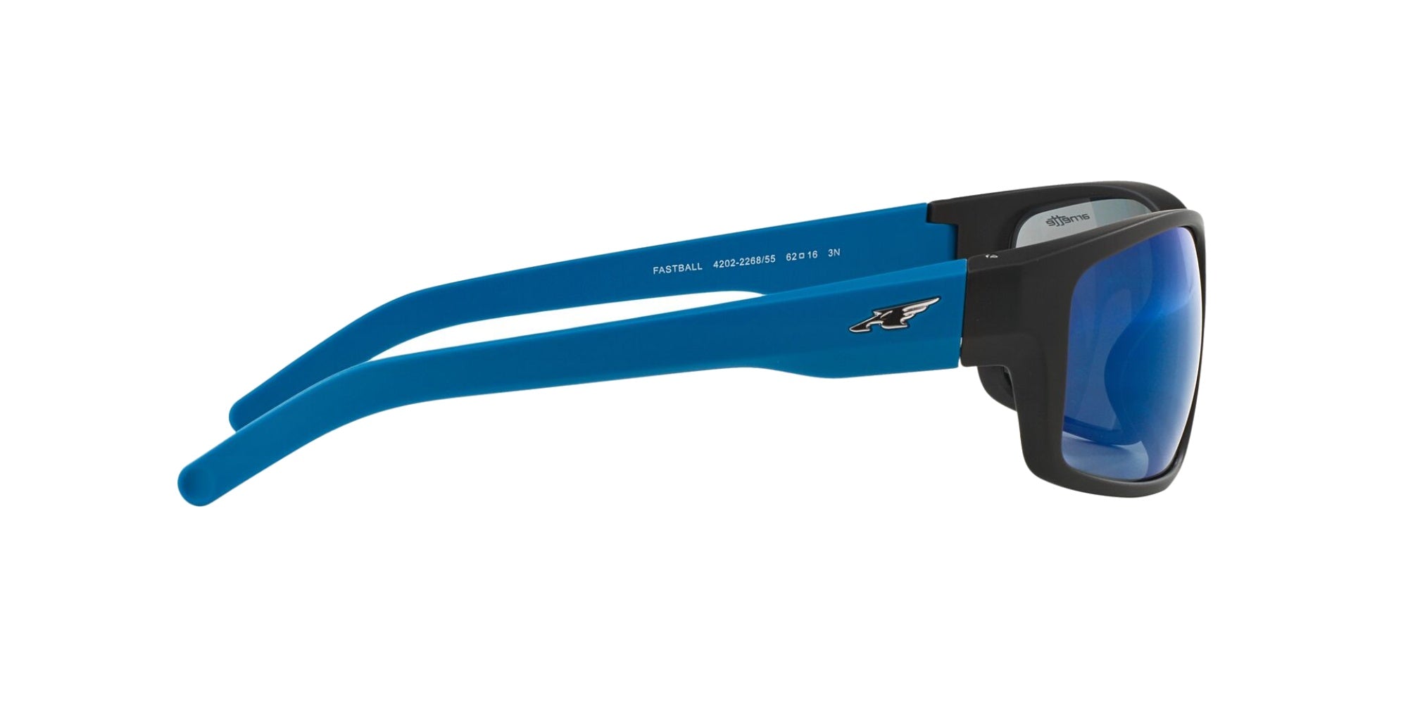 RUBBER BLACK | BLUE MIRROR