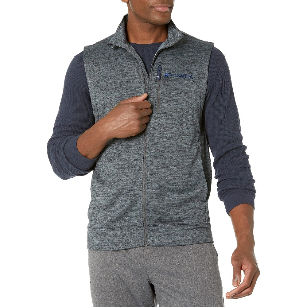 HARBOR FULL ZIP FLEECE VEST FQA400769 COSTA VESTS