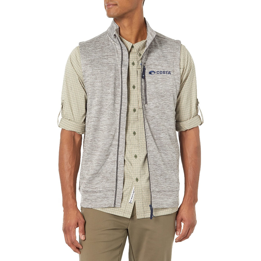 HARBOR FULL ZIP FLEECE VEST FQA400769 COSTA VESTS