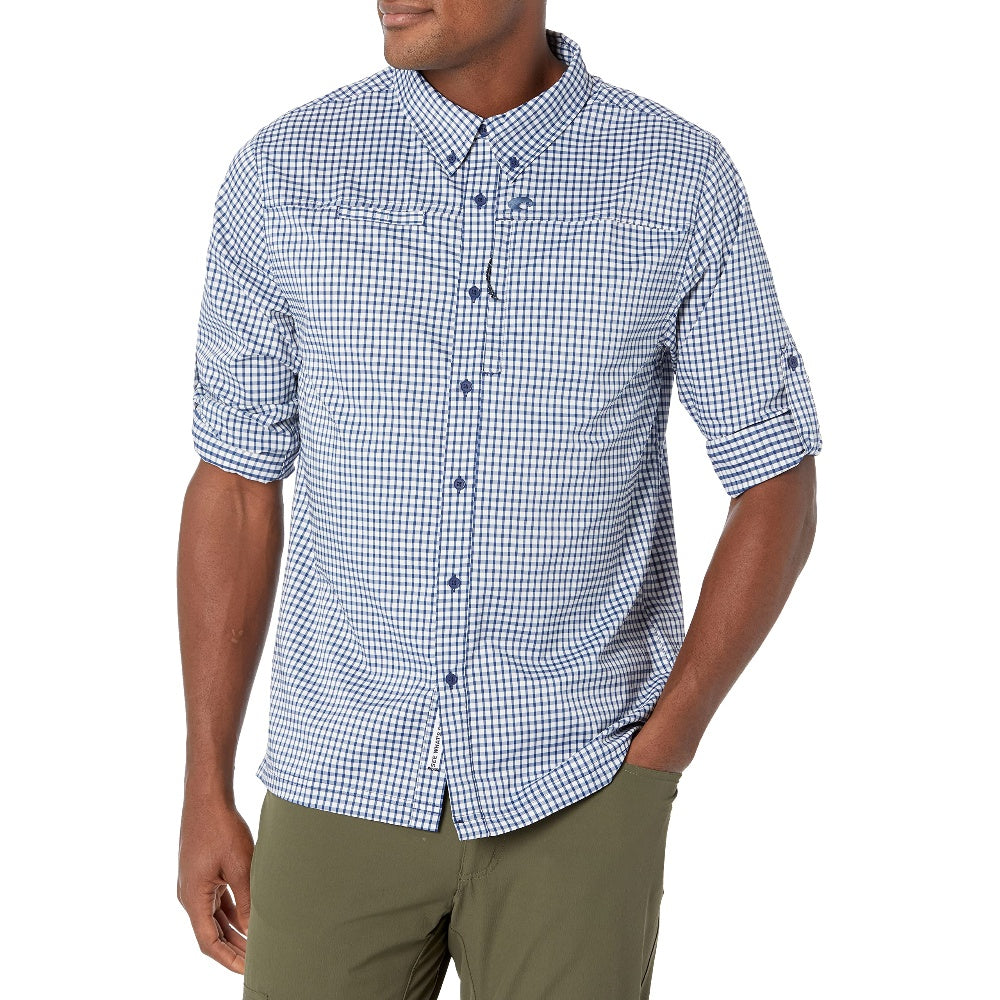 ANGLER TECH BUTTON DOWN PLAID FQA400772 COSTA WOVEN SHIRTS