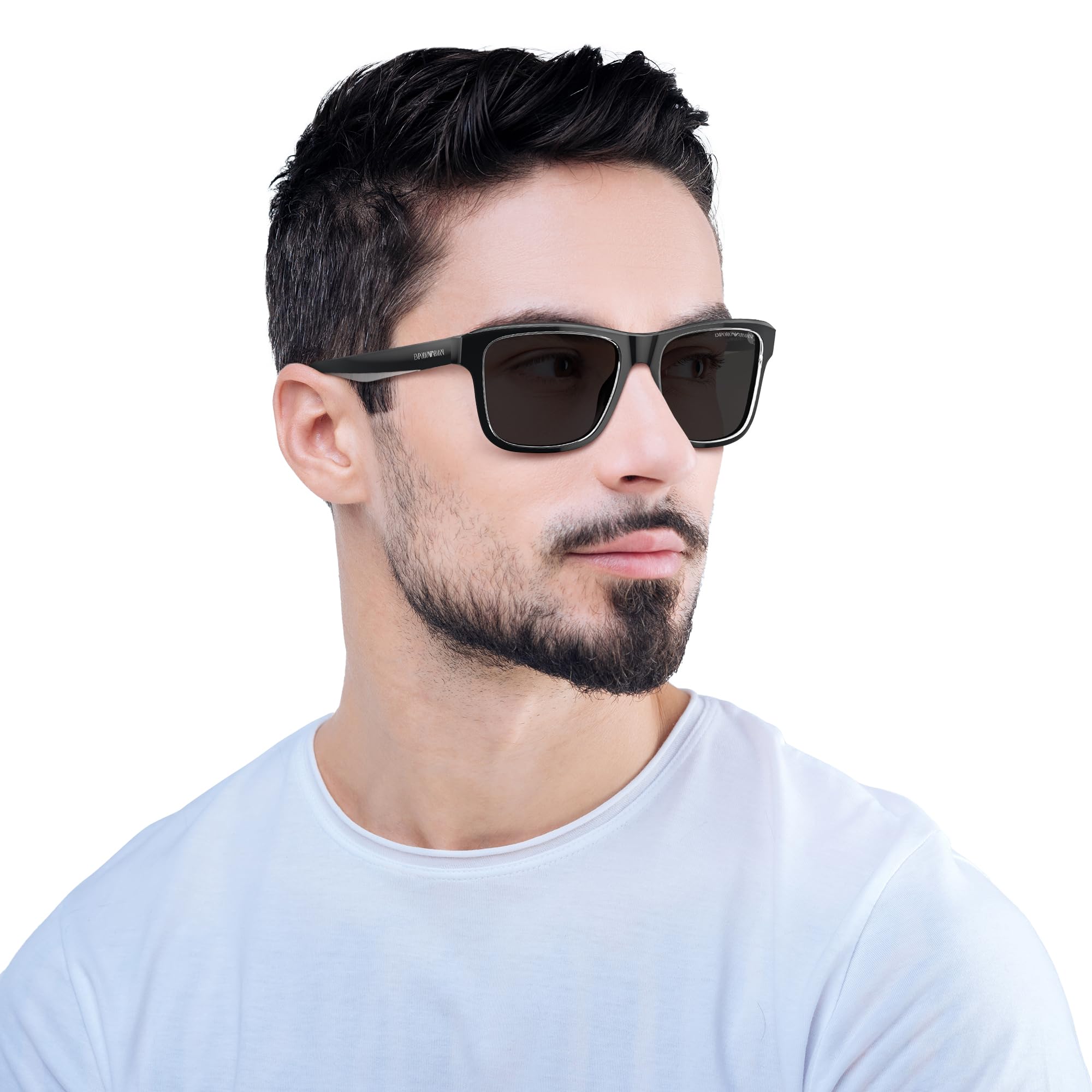 SHINY BLACK TOP CRYSTAL | DARK GREY POLARIZED