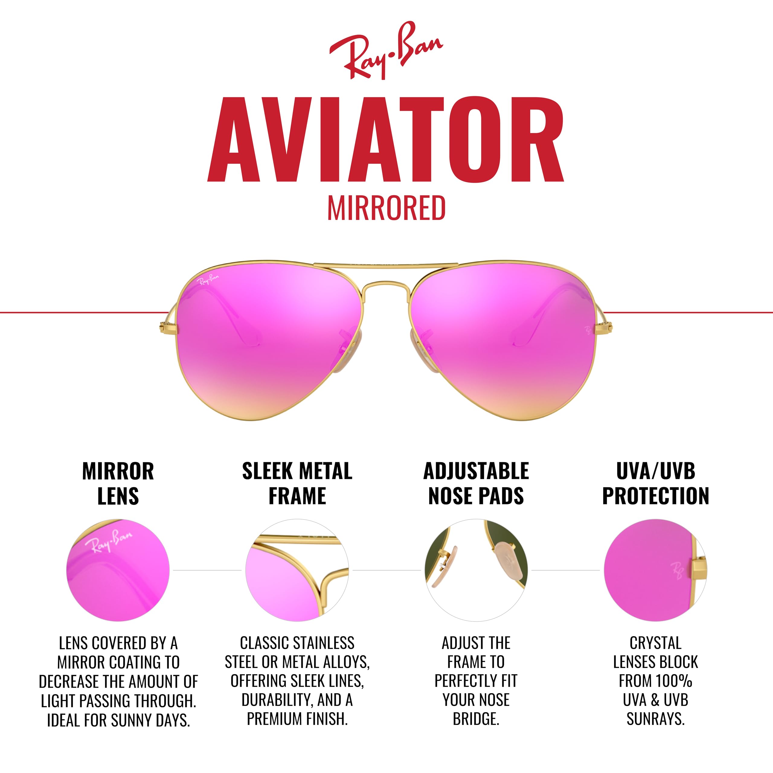 ARISTA | PINK MIRROR GRADIENT GREY