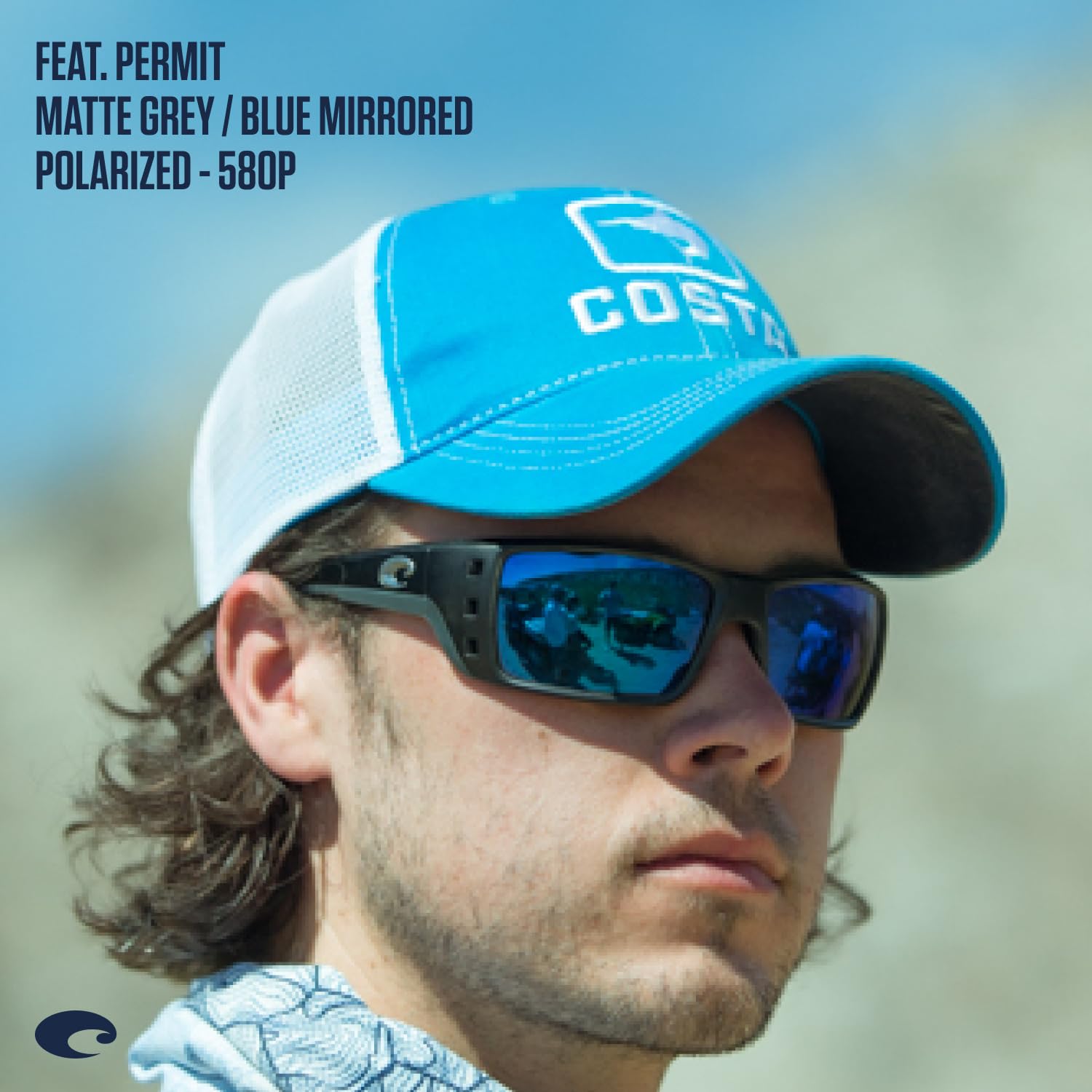 MATTE GREY | BLUE MIRROR