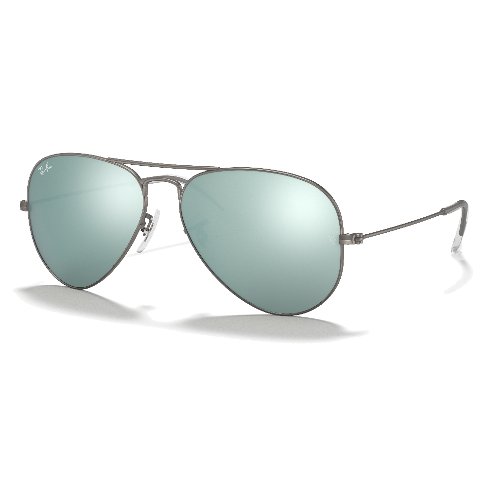 MATTE GUNMETAL | LIGHT GREEN MIRROR SILVER