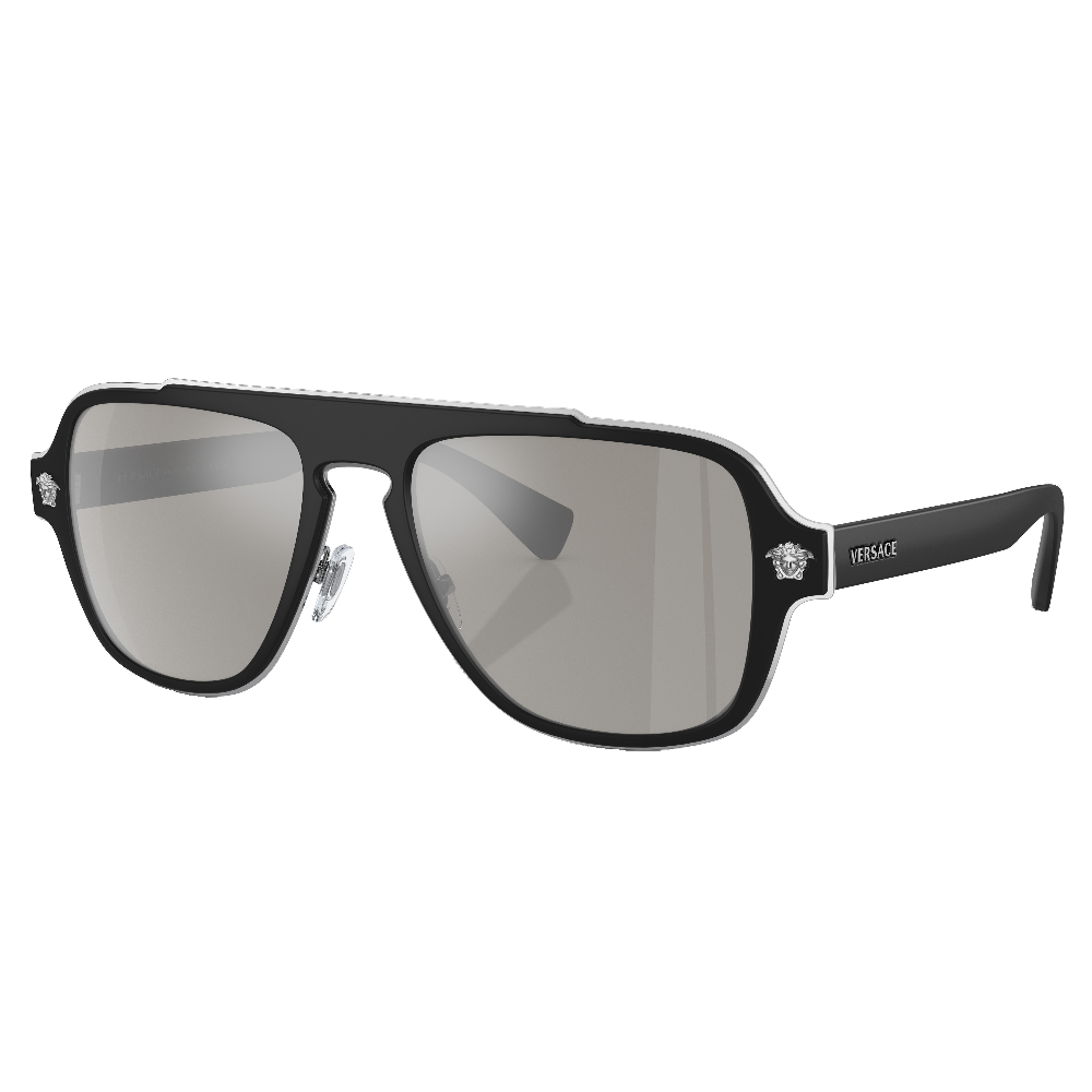 MATTE BLACK | LIGHT GREY MIRROR SILVER