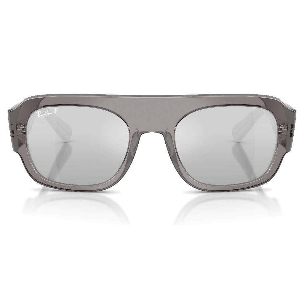 TRANSAPRENT GREY | GREY MIRROR GRADIENT SILVER PO