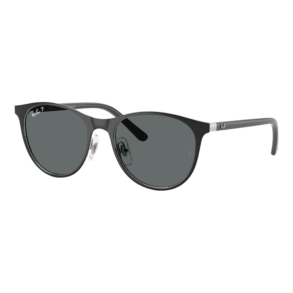 BLACK ON SILVER | DARK GREY POLARIZED