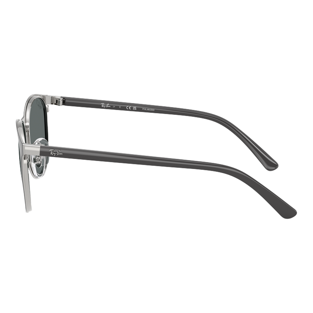 BLACK ON SILVER | DARK GREY POLARIZED