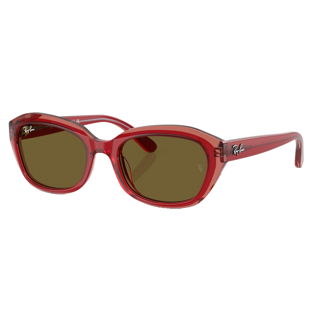 TOP RED/ORANGE/LIGHT PURPLE | DARK BROWN