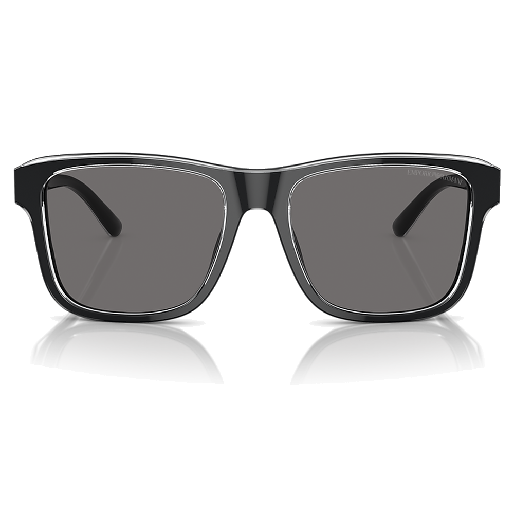 SHINY BLACK/TOP CRYSTAL | DARK GREY POLARIZED