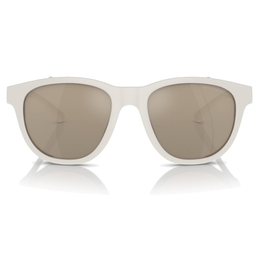 MATTE WHITE | LIGHT BROWN MIRROR GOLD